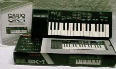 The Casio
                    SK-1 Sampling Keyboard